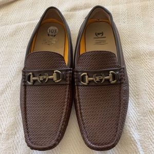 PhatFarm Comfort Tech Mens LoafersBrown Weave 10.5